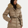 LAUREN RALPH LAUREN Пухено яке 297957500001 Бежов Regular Fit за Жени цена