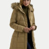 LAUREN RALPH LAUREN Пухено яке 297957517001 Бежов Regular Fit за Жени цена