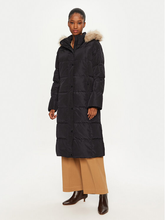 LAUREN RALPH LAUREN Пухено яке 297957518001 Черен Regular Fit за Жени цена