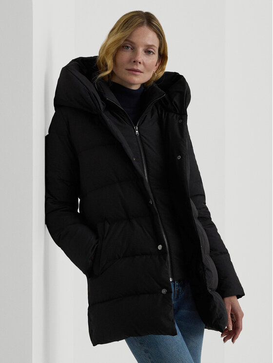 LAUREN RALPH LAUREN Пухено яке 297962420002 Черен Oversize за Жени цена