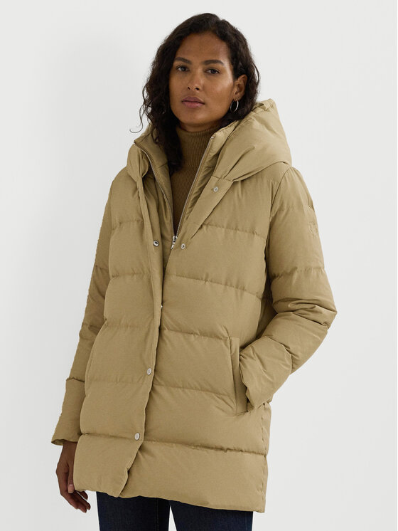 LAUREN RALPH LAUREN Пухено яке 297962420003 Бежов Oversize за Жени цена