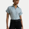 LAUREN RALPH LAUREN Риза 200699152054 Светлосиньо Relaxed Fit за Жени цена
