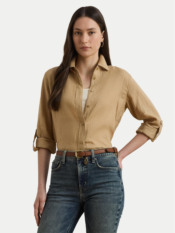 LAUREN RALPH LAUREN Риза 200782777060 Бежов Relaxed Fit за Жени цена