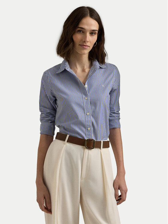 LAUREN RALPH LAUREN Риза 200859048001 Син Regular Fit за Жени цена