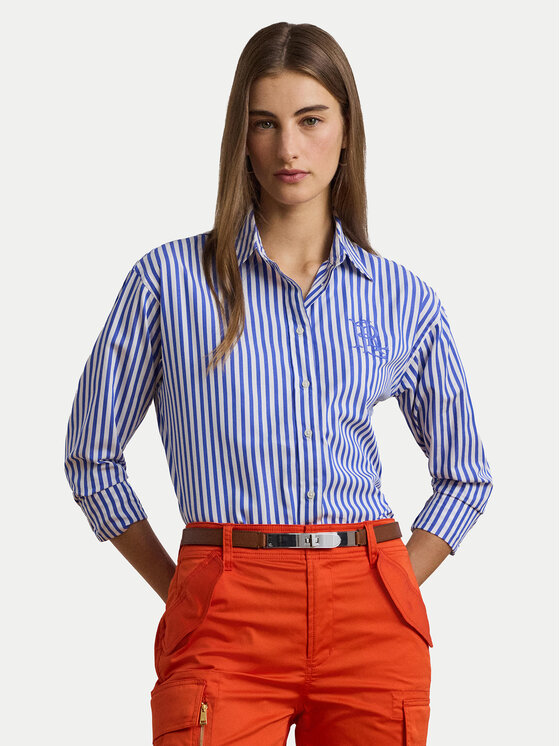 LAUREN RALPH LAUREN Риза 200957334001 Син за Жени цена