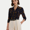 LAUREN RALPH LAUREN Риза 200957607001 Тъмносин Slim Fit за Жени цена