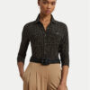 LAUREN RALPH LAUREN Риза 200971090001 Черен Slim Fit за Жени цена