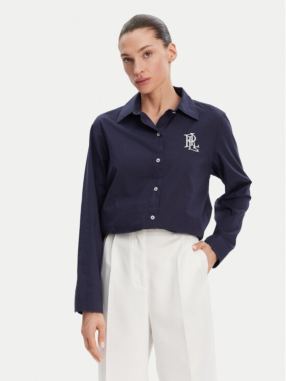 LAUREN RALPH LAUREN Риза 20529276 Тъмносин Regular Fit за Мъже цена