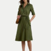 LAUREN RALPH LAUREN Рокля тип риза 200748950014 Зелен Regular Fit за Жени цена