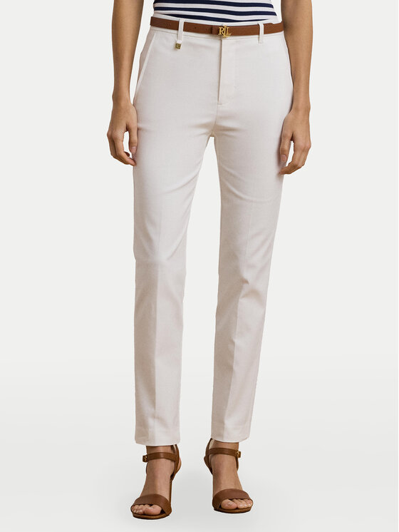LAUREN RALPH LAUREN Текстилни панталони 200811955005 Бял Skinny Fit за Жени цена
