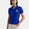LAUREN RALPH LAUREN Тениска с яка и копчета 200957581002 Син Slim Fit за Жени цена