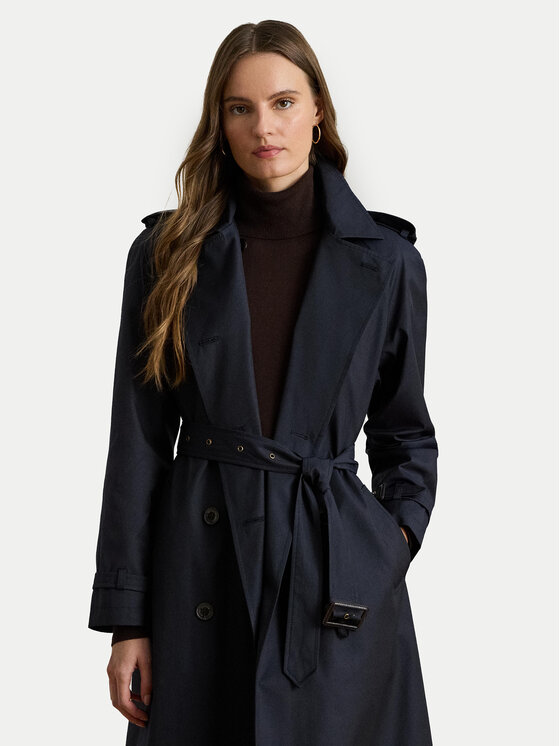 LAUREN RALPH LAUREN Тренч 297951259004 Тъмносин Straight Fit за Жени цена