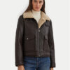 LAUREN RALPH LAUREN Яке от имитация на кожа 297957530001 Кафяв Regular Fit за Жени цена