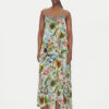 LOLA CASADEMUNT Лятна рокля LS2516037 Зелен Relaxed Fit за Жени цена