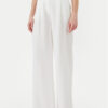 LOLA CASADEMUNT Панталони тип палацо LS2514010 Бял Wide Leg за Жени цена