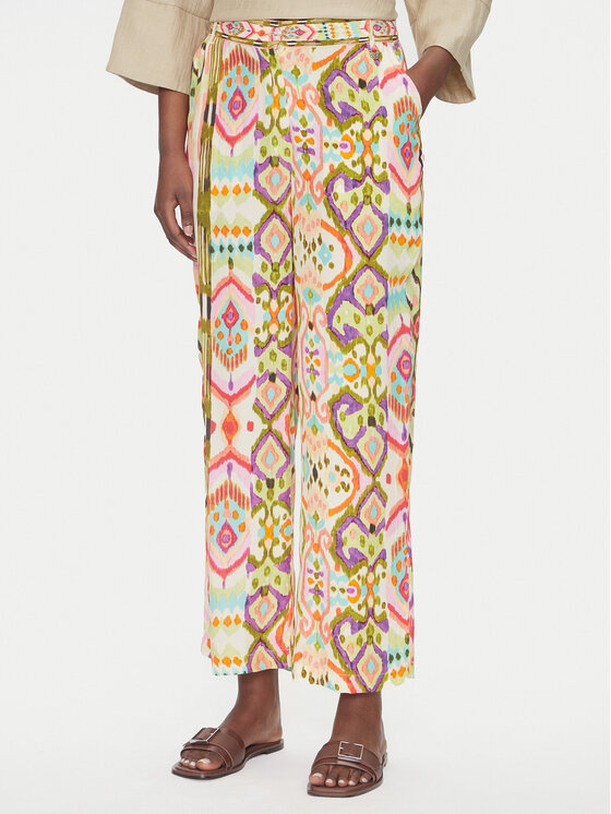 LOLA CASADEMUNT Текстилни панталони LS2514017 Цветен Relaxed Fit за Жени цена