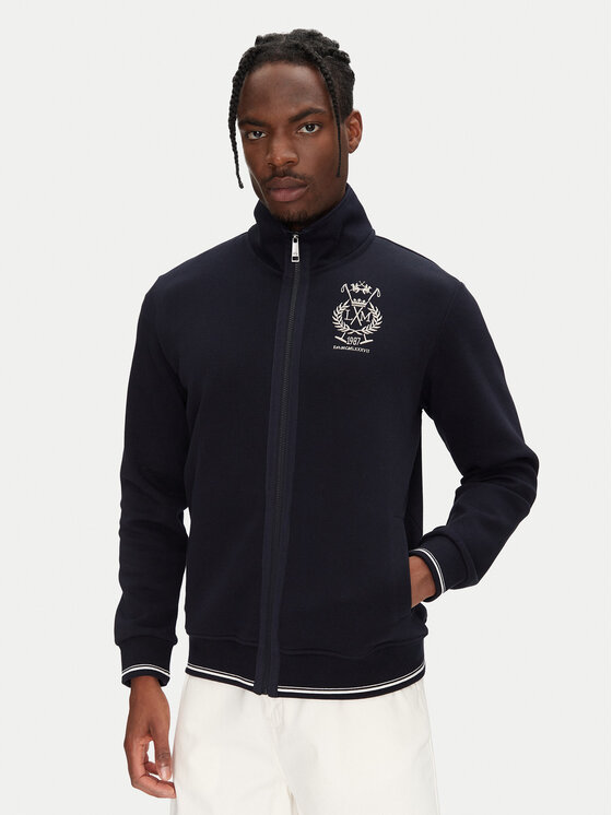 La Martina Суитшърт Athos MAF001 FP581 Тъмносин Regular Fit за Мъже цена