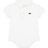 Lacoste Детско боди 4J8412 Бял за Бебета цена