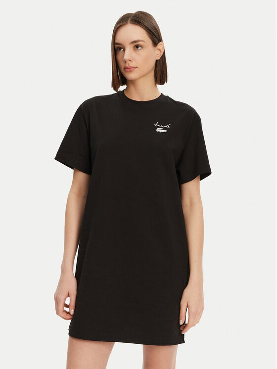 Lacoste Ежедневна рокля EF9573 Черен Regular Fit за Жени цена