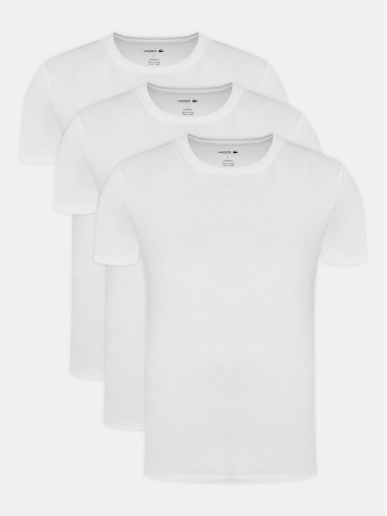 Lacoste Комплект 3 тишърти TH9007 Бял Slim Fit за Мъже цена