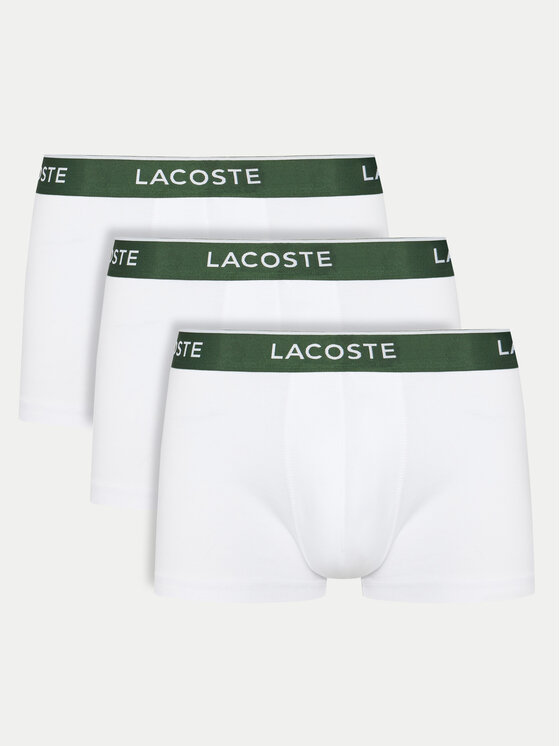 Lacoste Комплект 3 чифта боксерки 5H1300 Бял за Мъже цена