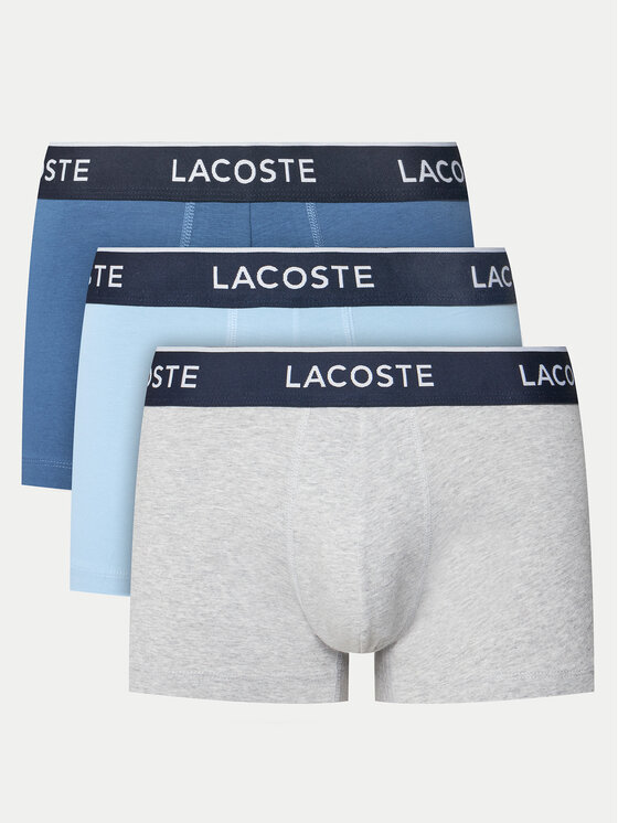 Lacoste Комплект 3 чифта боксерки 5H1300 Син за Мъже цена