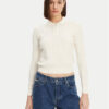 Lacoste Пуловер AF9264 Екрю Regular Fit за Жени цена