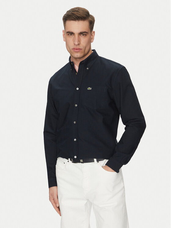 Lacoste Риза CH1911 Черен Regular Fit за Мъже цена