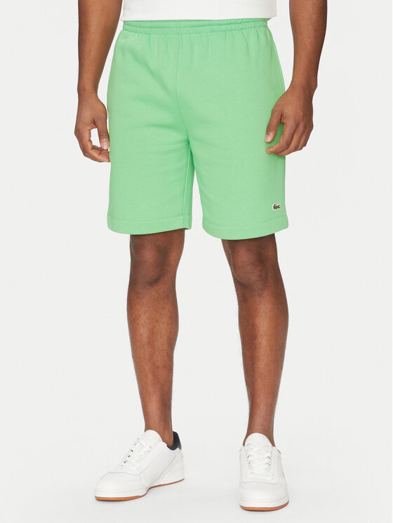 Lacoste Спортни шорти GH9627 Зелен Regular Fit за Мъже цена