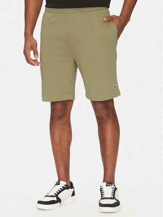Lacoste Спортни шорти GH9627 Каки Regular Fit за Мъже цена