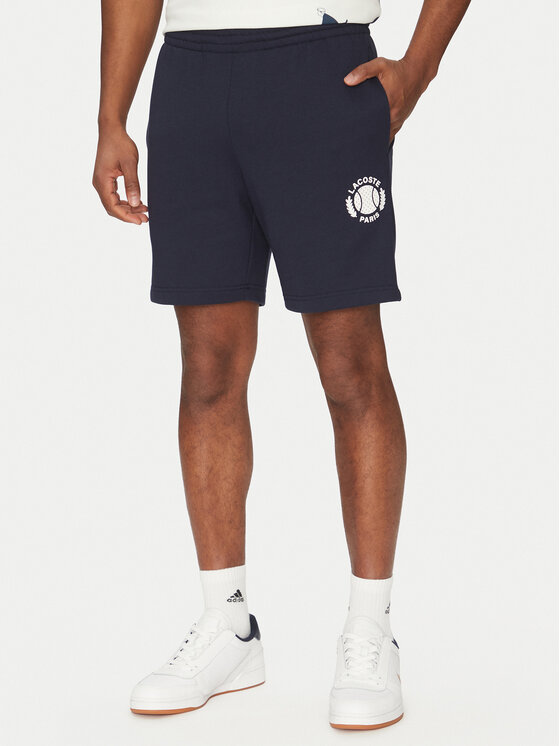 Lacoste Спортни шорти GH9708 Тъмносин Regular Fit за Мъже цена