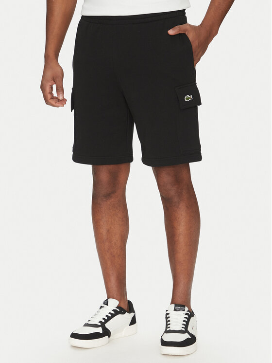 Lacoste Спортни шорти GH9743 Черен Regular Fit за Мъже цена