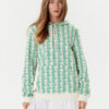 Lacoste Суитшърт SH2855 Зелен Classic Fit за Жени цена