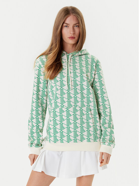 Lacoste Суитшърт SH2855 Зелен Classic Fit за Жени цена