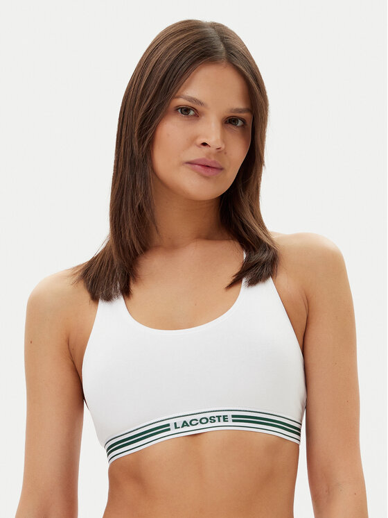 Lacoste Сутиен-топ IF8167 Бял за Жени цена