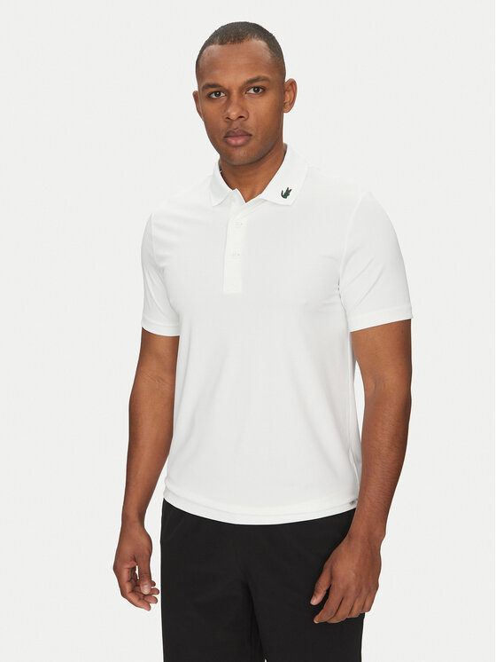 Lacoste Тениска с яка и копчета DH2341 Бял Regular Fit за Мъже цена