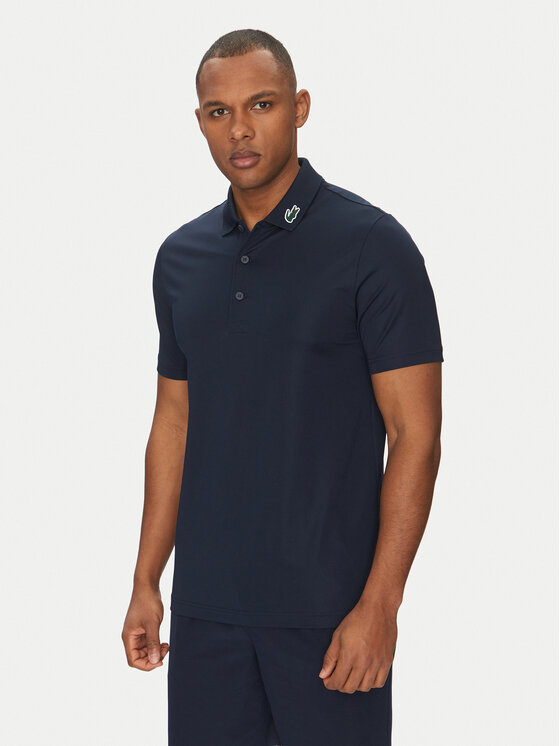 Lacoste Тениска с яка и копчета DH2341 Тъмносин Regular Fit за Мъже цена