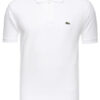 Lacoste Тениска с яка и копчета L1212 Бял Classic Fit за Мъже цена