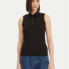 Lacoste Тениска с яка и копчета PF5445 Черен Slim Fit за Жени цена