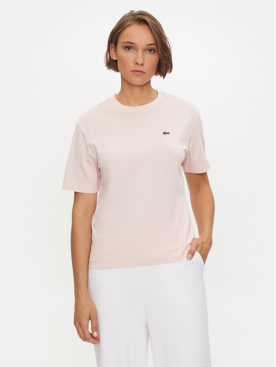 Lacoste Тишърт TF7215 Розов Loose Fit за Жени цена