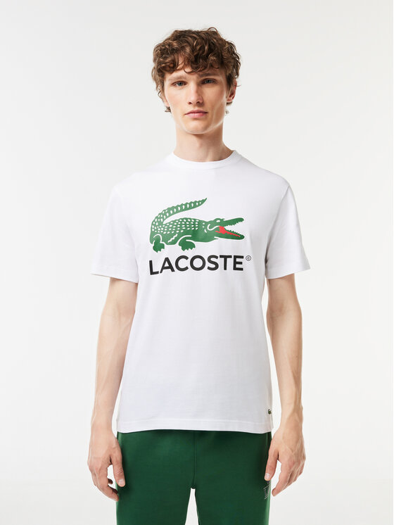 Lacoste Тишърт TH1285 Бял Regular Fit за Мъже цена
