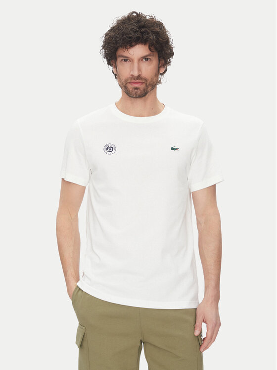 Lacoste Тишърт TH8309 Бял Regular Fit за Мъже цена
