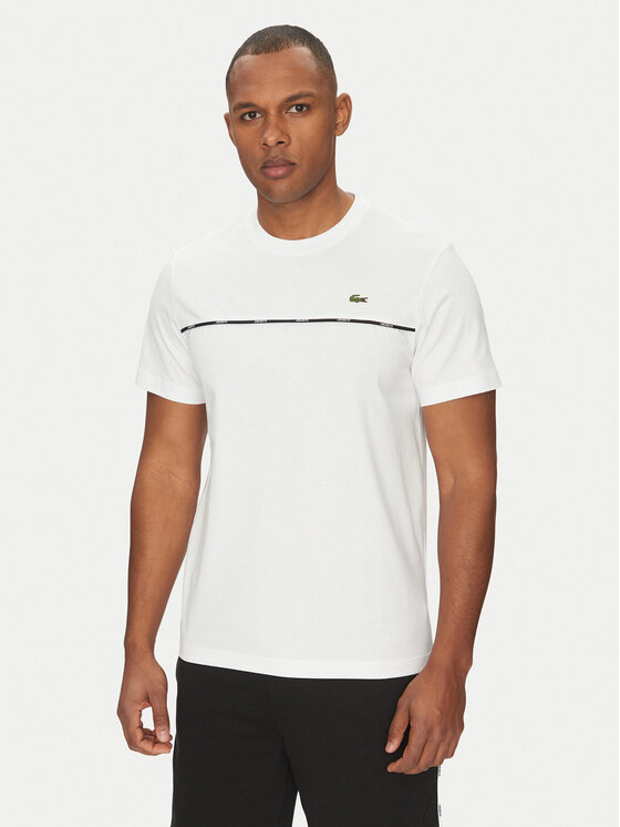 Lacoste Тишърт TH9842 Бял Regular Fit за Мъже цена