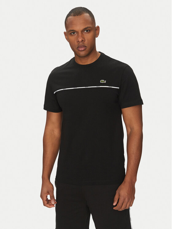 Lacoste Тишърт TH9842 Черен Regular Fit за Мъже цена