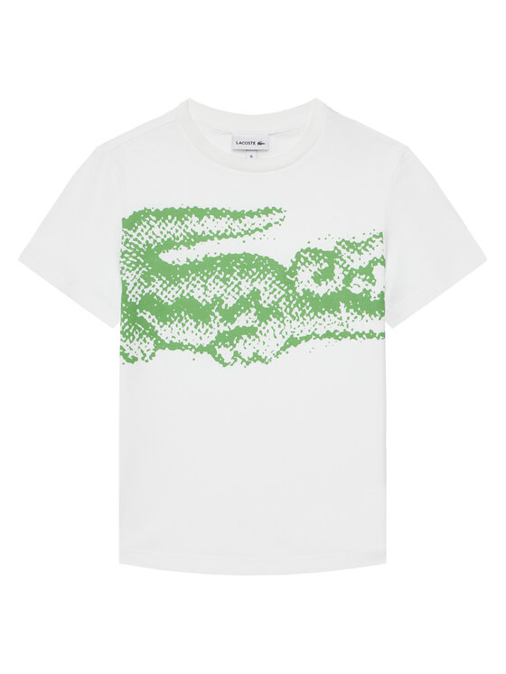 Lacoste Тишърт TJ8460 Бял Regular Fit за Момчета цена