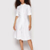 Lauren Ralph Lauren Рокля тип риза 200831364001 Бял Regular Fit за Жени цена