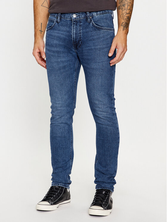 Lee Дънки 112342252 Тъмносин Slim Fit за Мъже цена