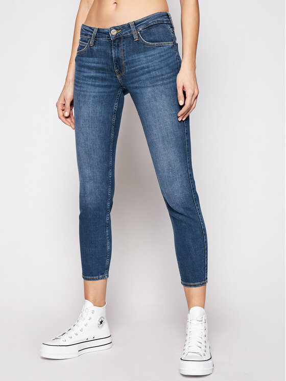 Lee Дънки Scarlett L526QDTN 112111825 Тъмносин Skinny Fit за Жени цена
