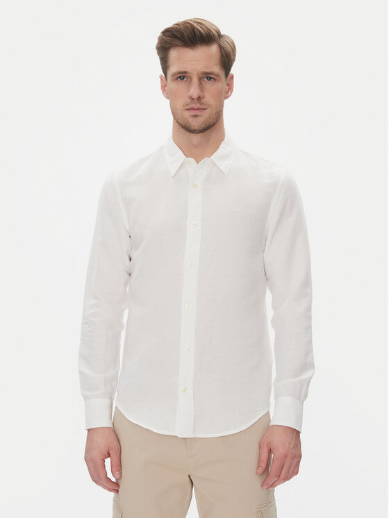 Lee Риза Patch 112364230 Бял Regular Fit за Мъже цена