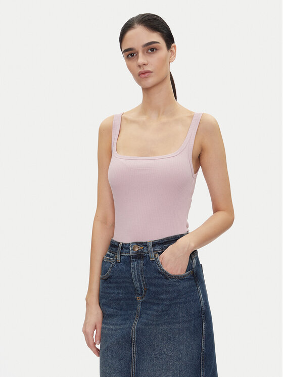 Lee топ Square 112363644 Виолетов Slim Fit за Жени цена